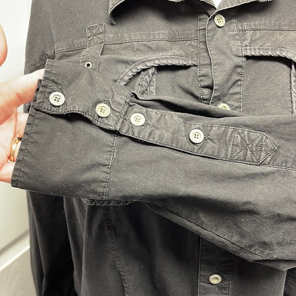 Women’s Black Embroidered Fleur De Lis Lion Cross Shirt 3X - Picture 6 of 8